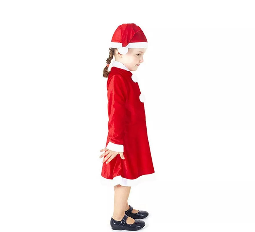 Disfraz de Traje Mamá Noel para bebé y niña