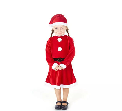 Disfraz de Traje Mamá Noel para bebé y niña