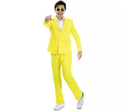 Men's Yellow Neon Suit Costume