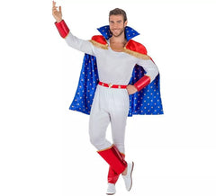 Trapeze Artist Costume with Cape for Men