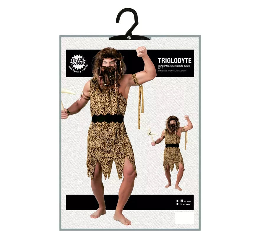 Disfraz de Troglodita para hombre adulto