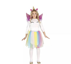 Rainbow Unicorn Costume with Wings for Girl