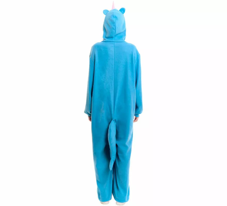Disfraz de Unicornio Azul para adulto