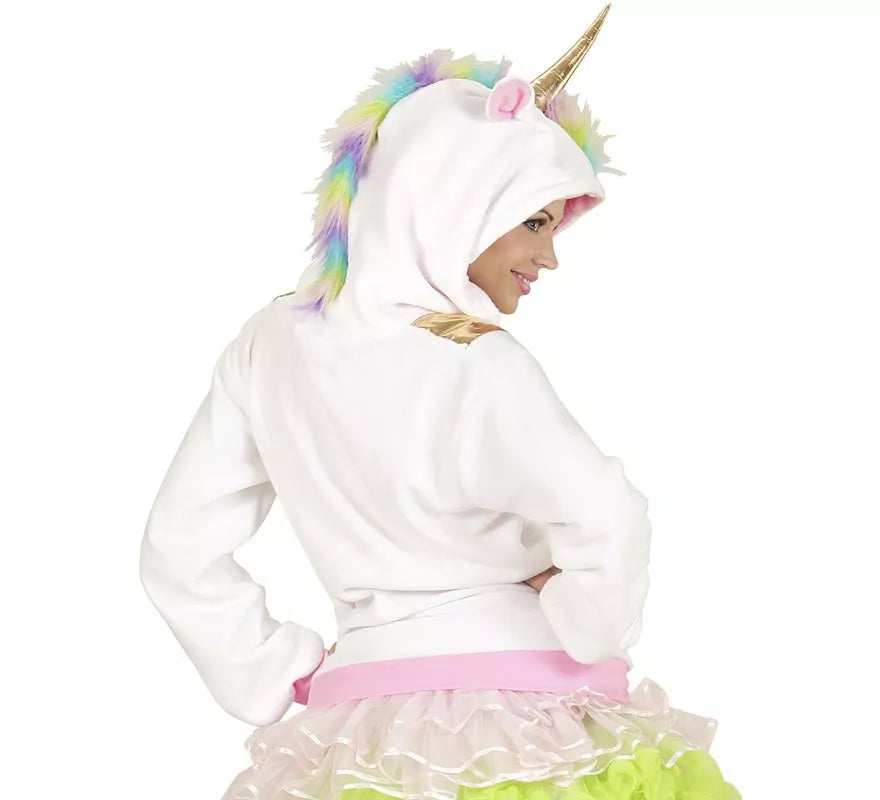 Disfraz de Unicornio Fantasía dorado para adulto