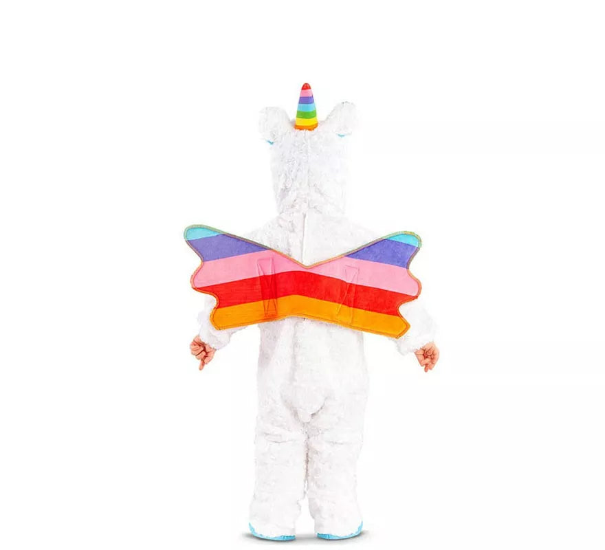 Translation missing: en.Disfraz de Unicornio multicolor con alas para bebé