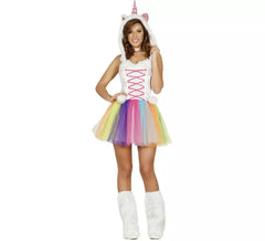 Multicolor Unicorn Costume with Tutu for Women