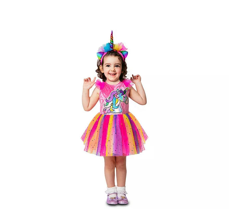 Translation missing: en.Disfraz de Unicornio multicolor para bebé