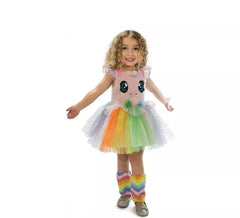 Pink Unicorn costume with little eyes for girl
