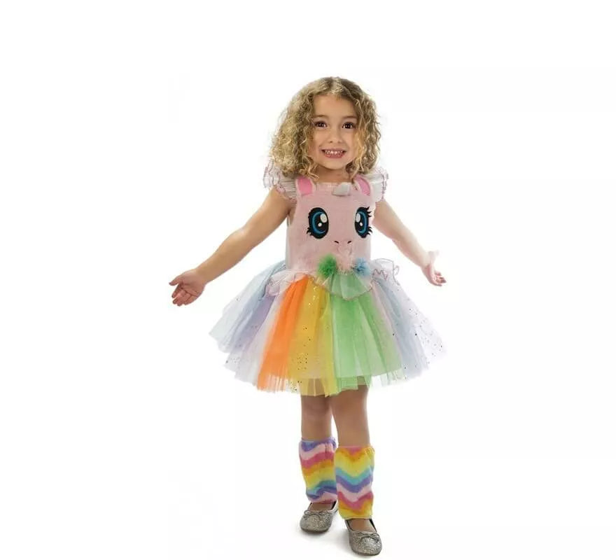 Translation missing: en.Disfraz de Unicornio Rosa con ojitos para niña