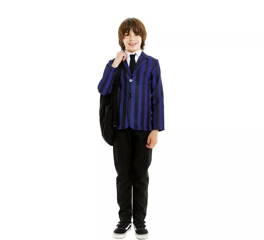 Disfraz de Uniforme de Colegio Tenebroso para niño y adolescente