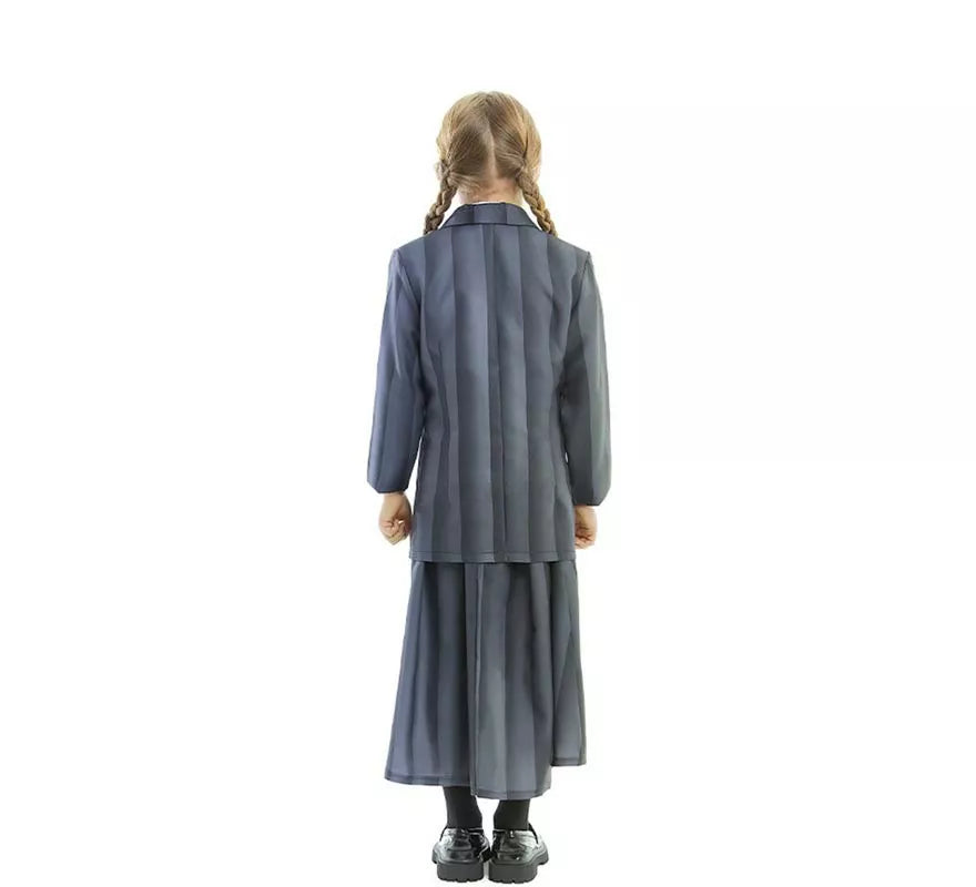 Translation missing: en.Disfraz de Uniforme Escolar Gótico a rayas para niña y adolescente