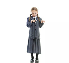 Striped Gothic School Uniform Costume for Girls and Teenagers