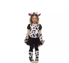 Spotted Cow costume with tutu for girl