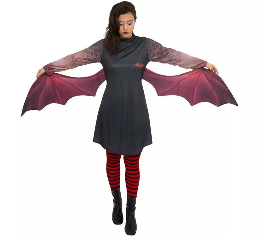 Translation missing: en.Disfraz de Vampira oscura con alas para mujer