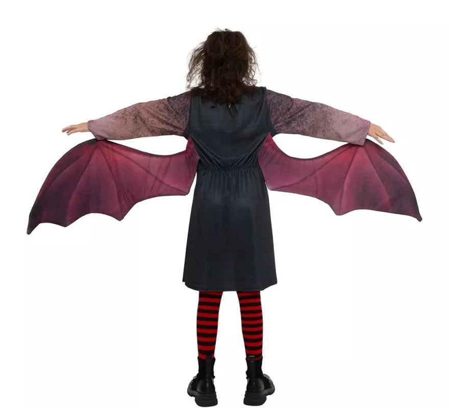 Translation missing: en.Disfraz de Vampira oscura con alas para niña