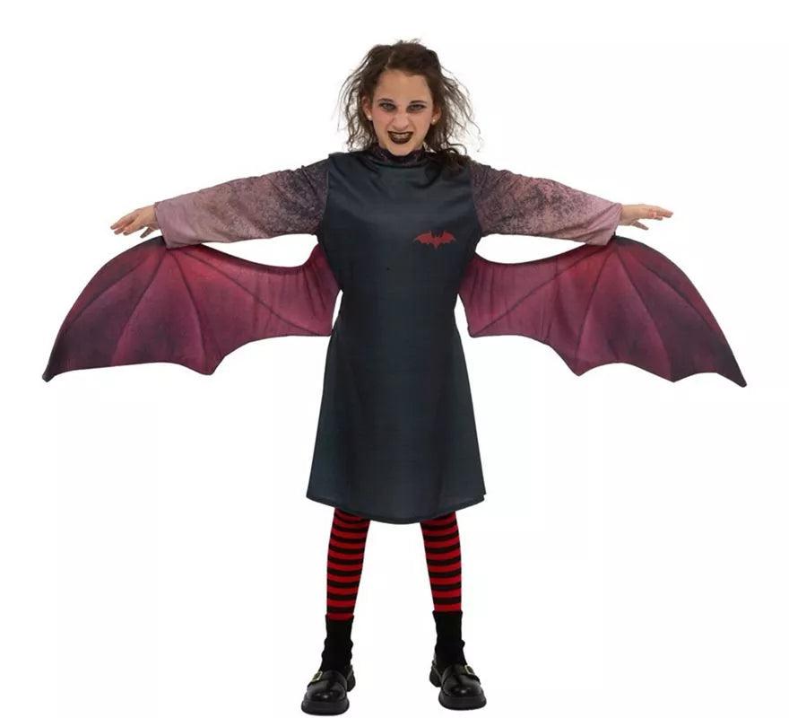 Translation missing: en.Disfraz de Vampira oscura con alas para niña