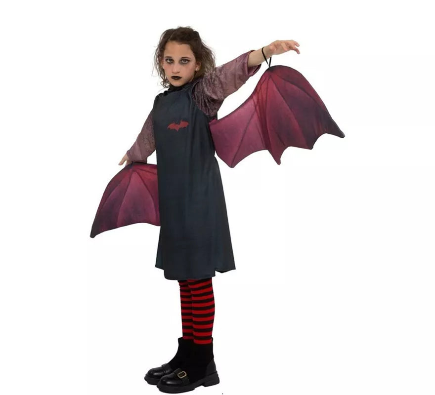 Translation missing: en.Disfraz de Vampira oscura con alas para niña
