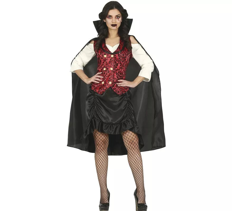 Disfraz de Vampiresa Antigua con falda para mujer