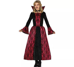 Red Gothic Vampire Costume for Women
