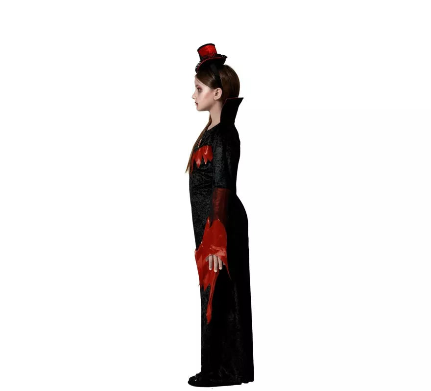 Disfraz de Vampiresa Elegante para niña