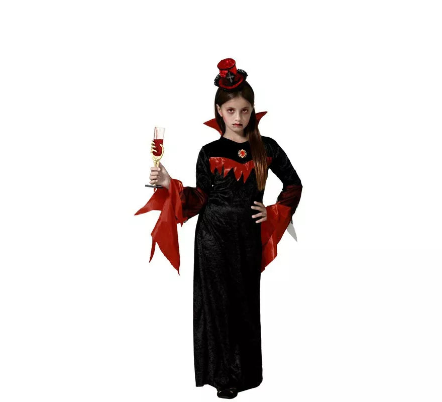 Translation missing: en.Disfraz de Vampiresa Elegante para niña