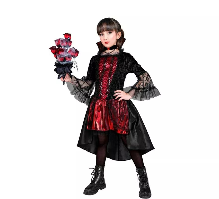 Translation missing: en.Disfraz de Vampiresa Elegante para niña
