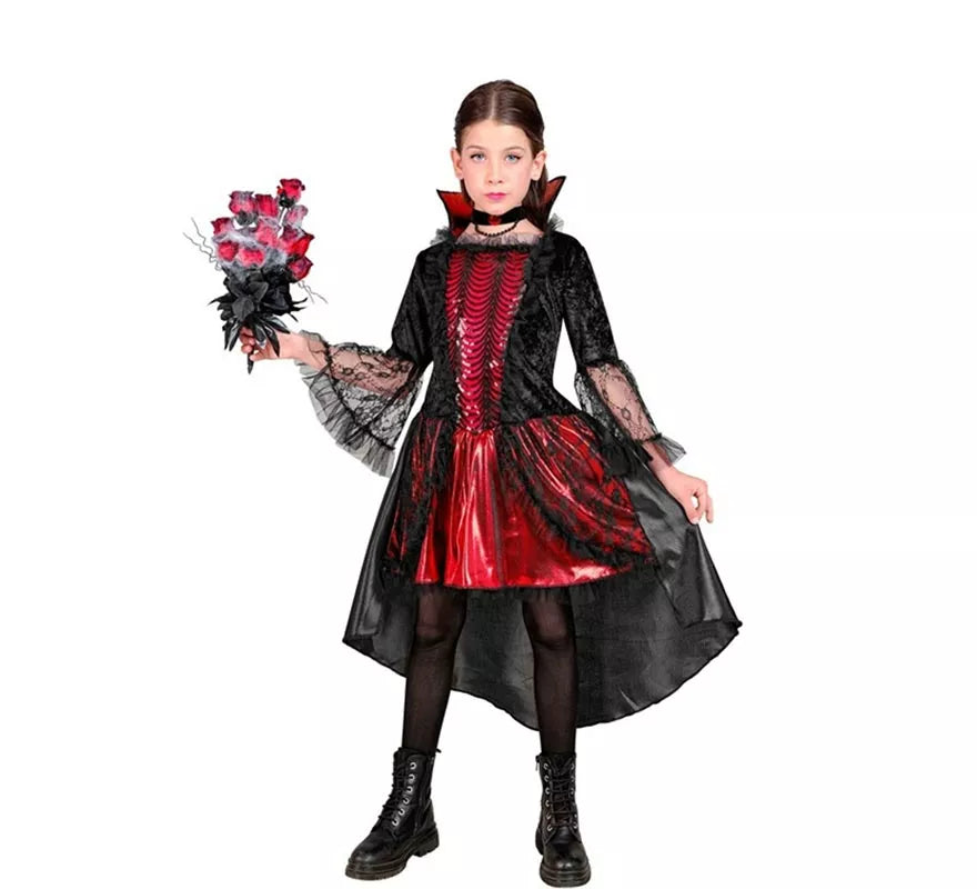 Disfraz de Vampiresa Elegante para niña
