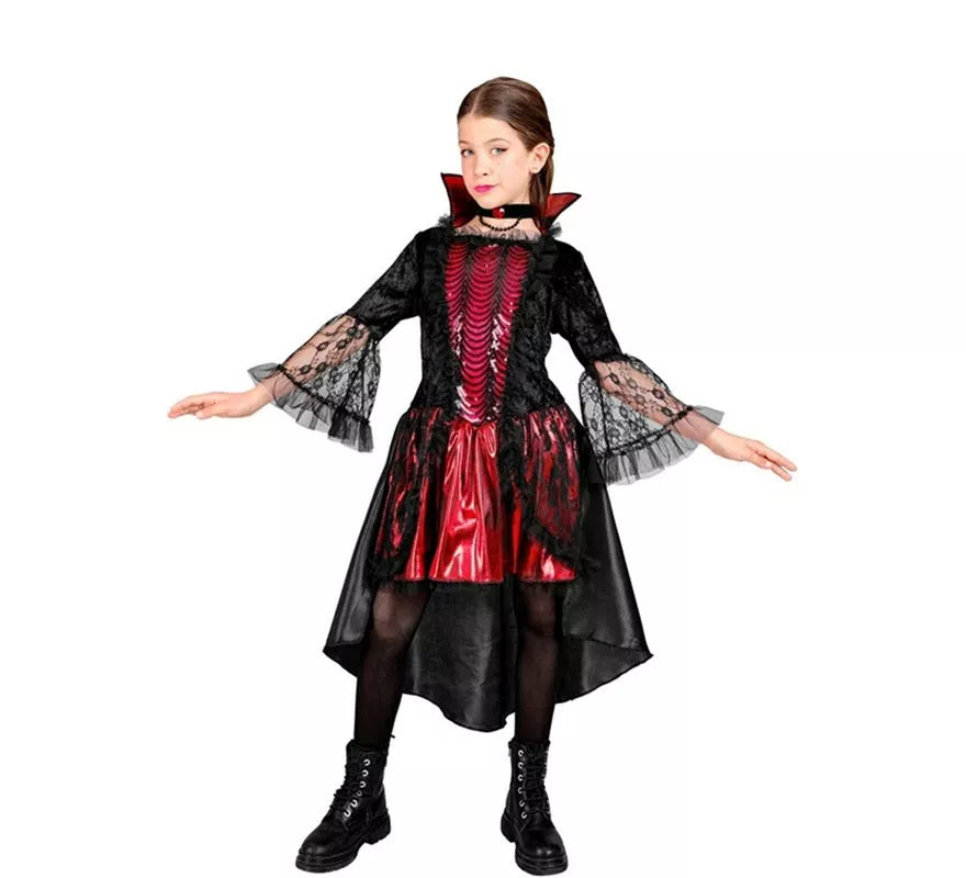 Translation missing: en.Disfraz de Vampiresa Elegante para niña