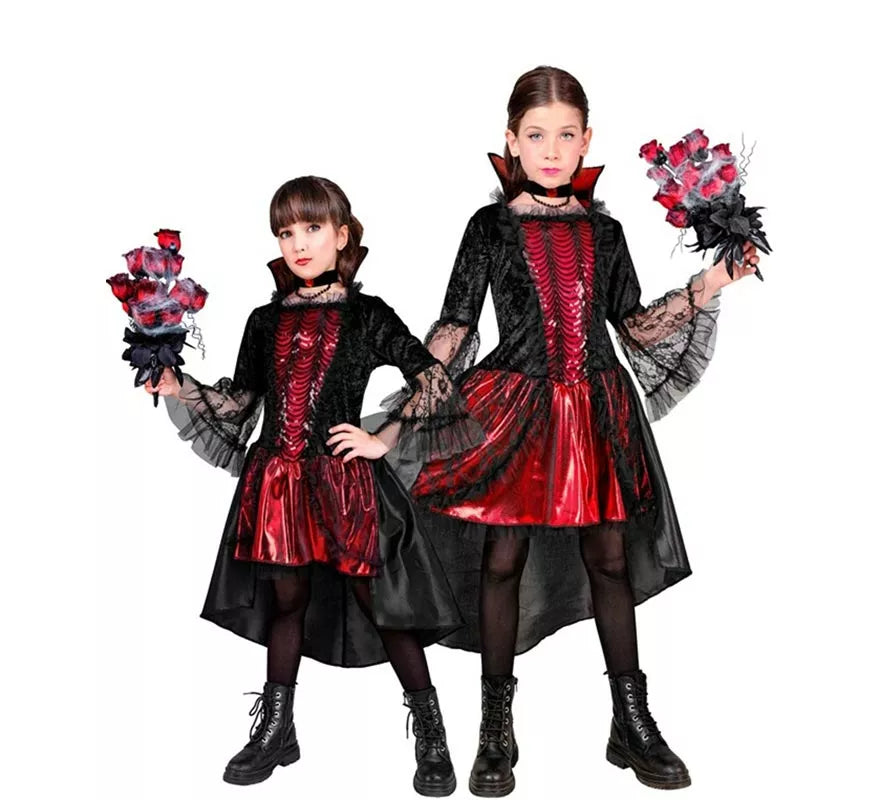 Translation missing: en.Disfraz de Vampiresa Elegante para niña