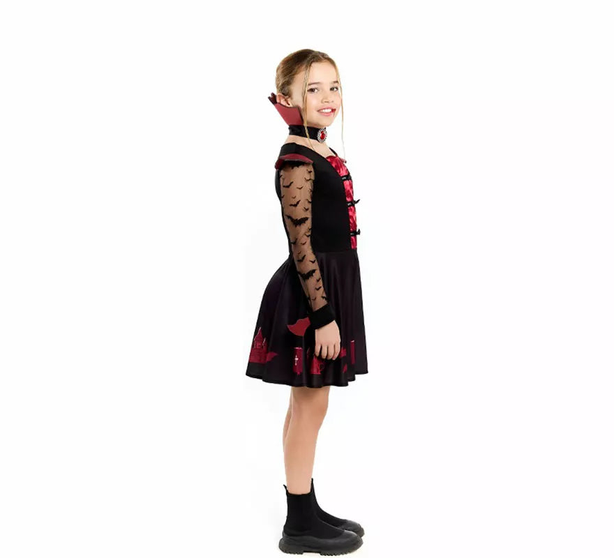 Translation missing: en.Disfraz de Vampiresa Elegante para niña
