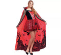 Disfraz de Vampiresa Estampado Deluxe para mujer