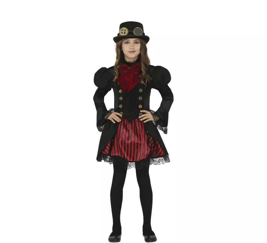 Translation missing: en.Disfraz de Vampiresa Gótica Steampunk para niña
