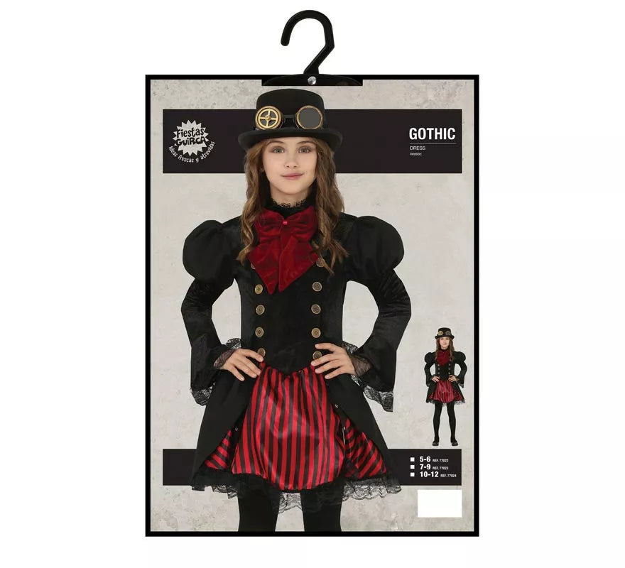 Translation missing: en.Disfraz de Vampiresa Gótica Steampunk para niña