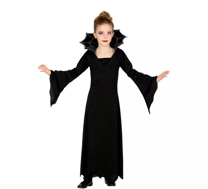Disfraz de Vampiresa negro para niña