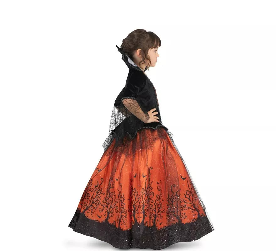 Translation missing: en.Disfraz de Vampiresa Reina de Halloween para niña