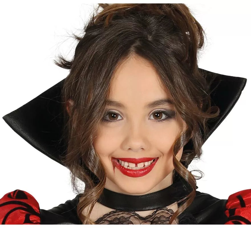 Disfraz de Vampiresa Roja para niña