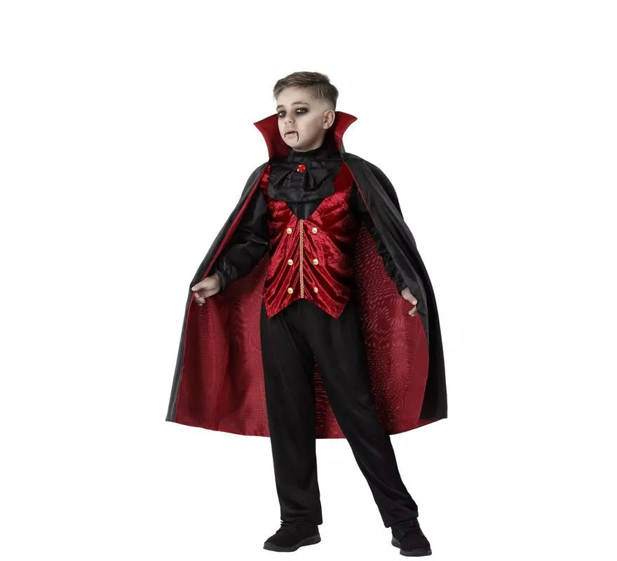 Disfraz de Vampiro Borgoña para niño