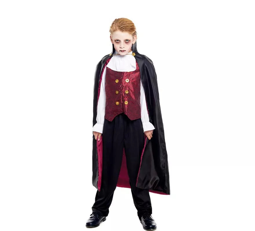 Translation missing: en.Disfraz de Vampiro Clásico Capa larga para niño