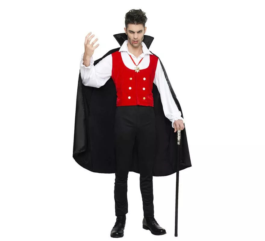 Translation missing: en.Disfraz de Vampiro con capa para hombre