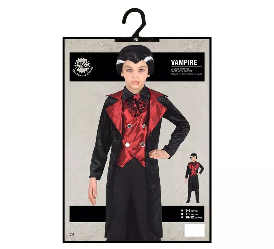 Disfraz de Vampiro Elegante con chaleco para niño