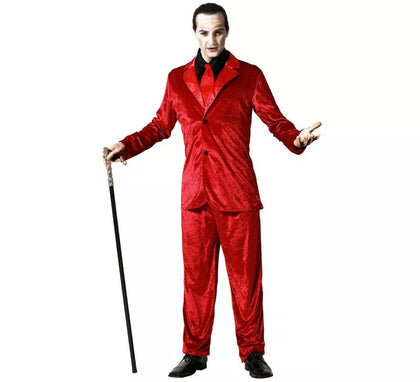 Disfraz de Vampiro Elegante Rojo para hombre