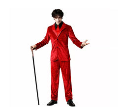 Red Elegant Vampire Costume for Men
