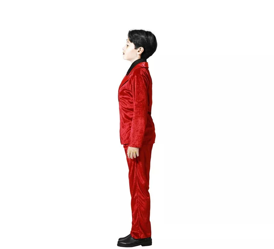Disfraz de Vampiro Elegante Rojo para niño