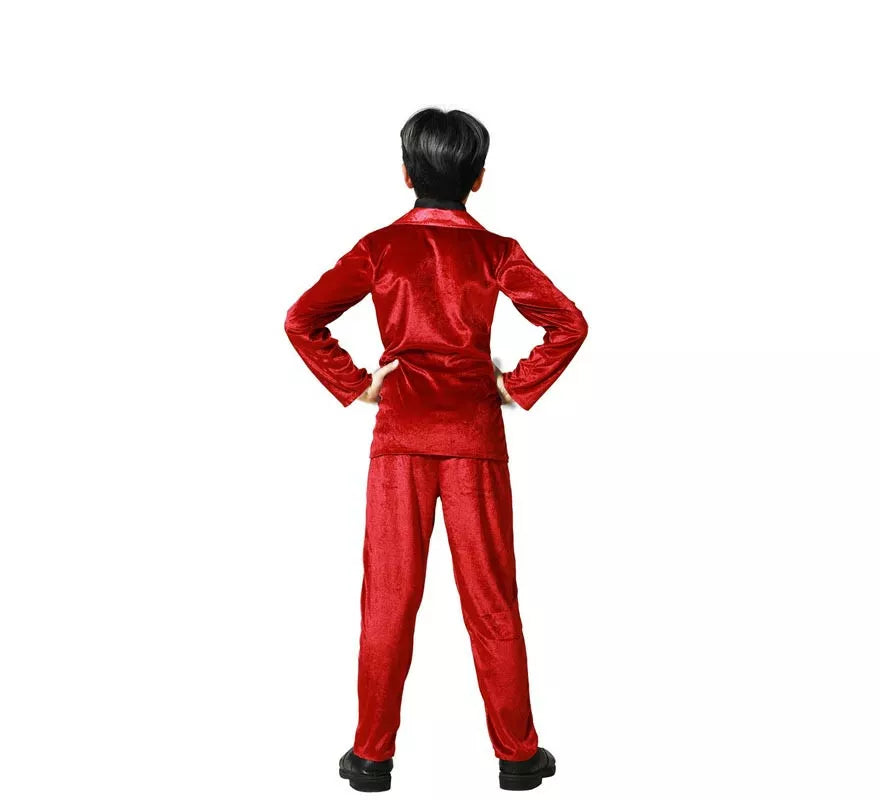 Disfraz de Vampiro Elegante Rojo para niño