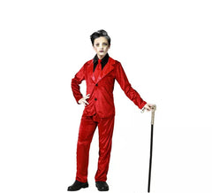 Red Elegant Vampire Costume for Boys