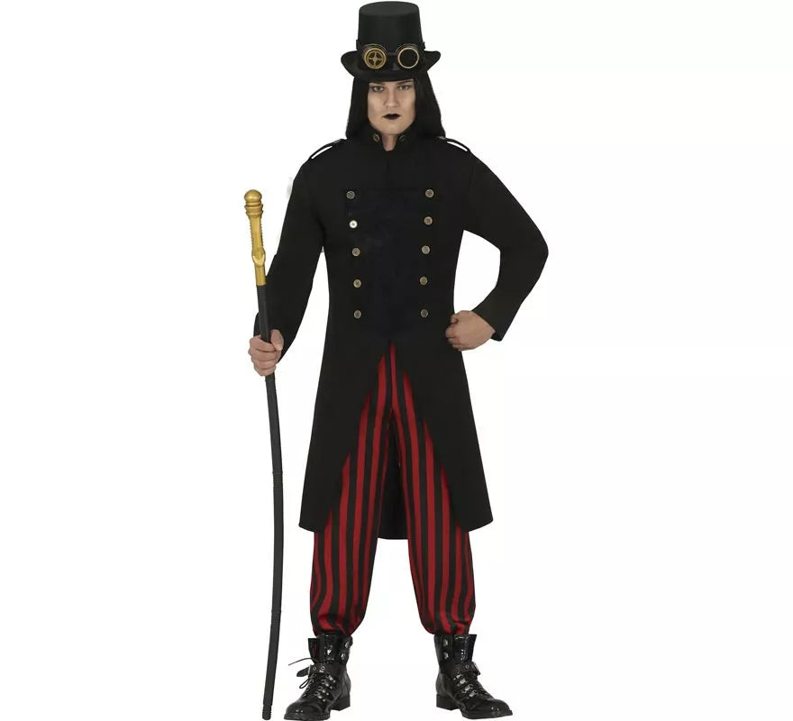 Disfraz de Vampiro Gótico Steampunk para hombre