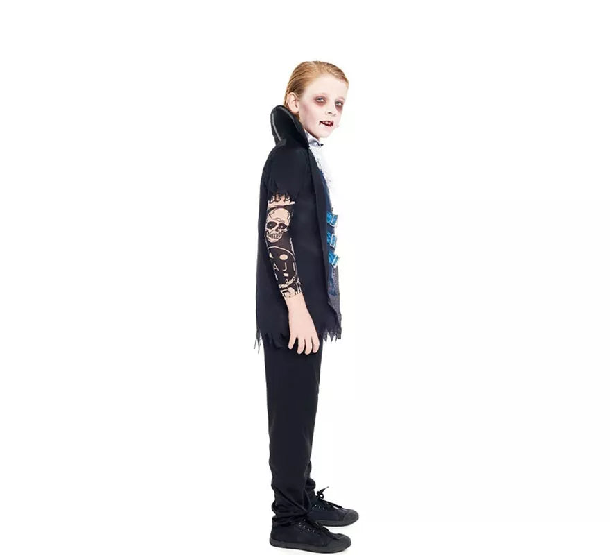 Disfraz de Vampiro Tatuajes para niño