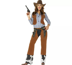 Cowgirl Costume with Vest for Women
