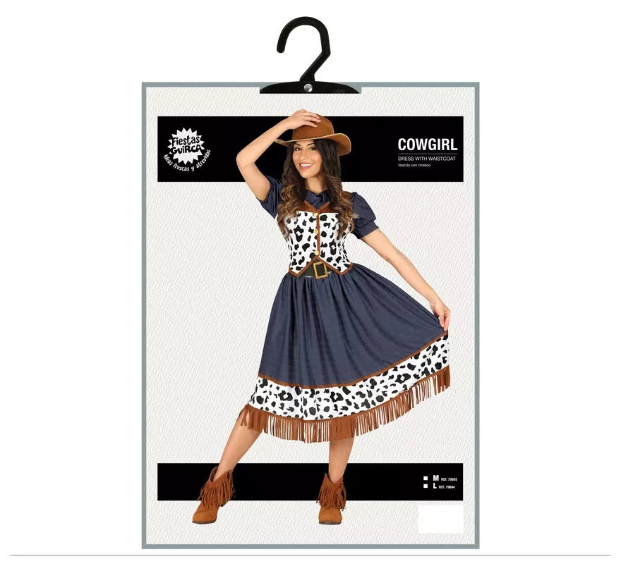 Translation missing: en.Disfraz de Vaquera con vestido estampado para mujer