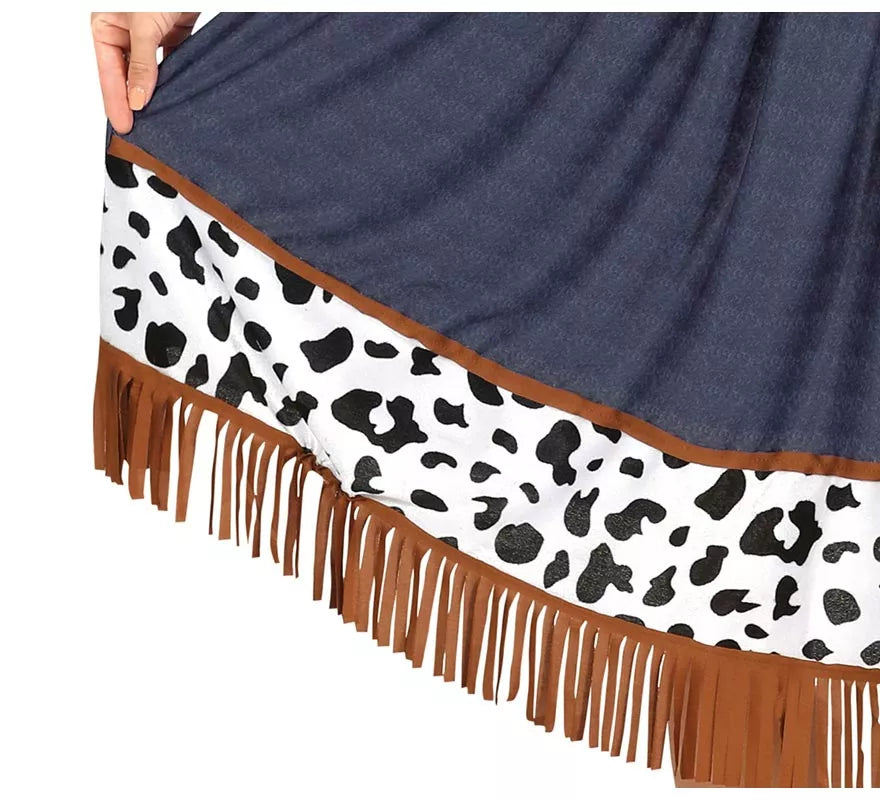 Translation missing: en.Disfraz de Vaquera con vestido estampado para mujer